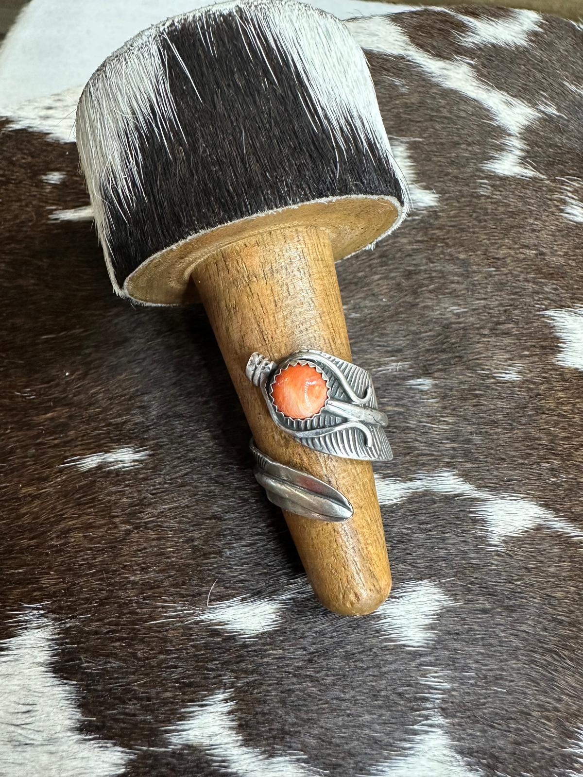 Spiny Feather Ring Adj *Native