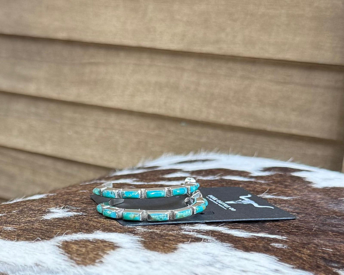 Half Hoop Turquoise Earrings *NonNative