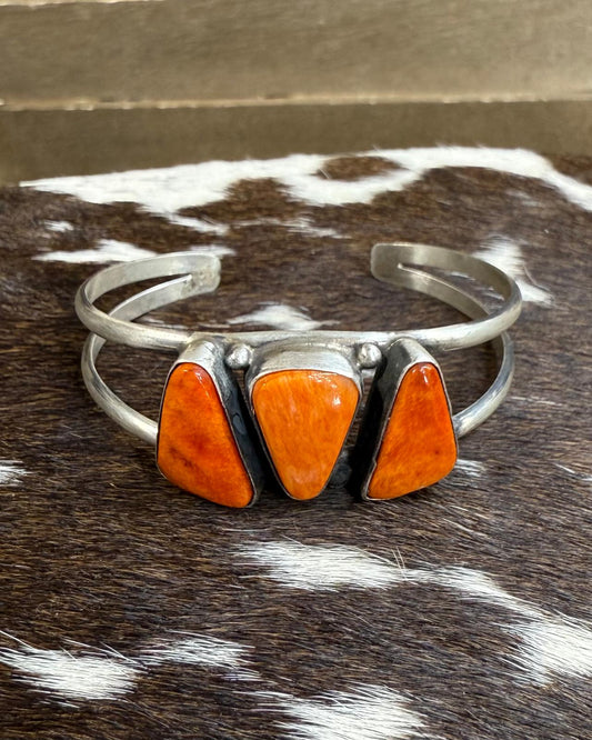 Augustine Largo Spiny 3 Stone Cuff *Native