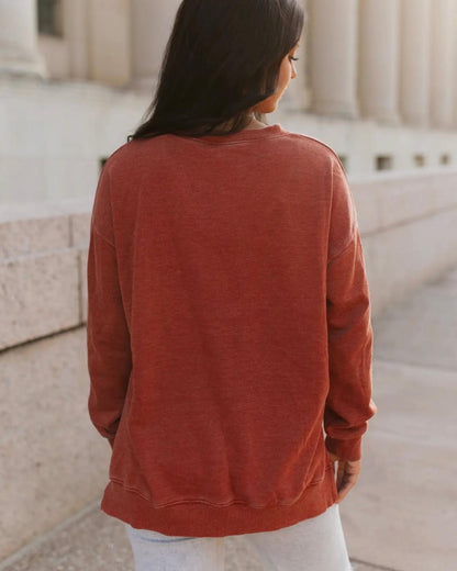 Lucky Rust Horseshoe Pullover