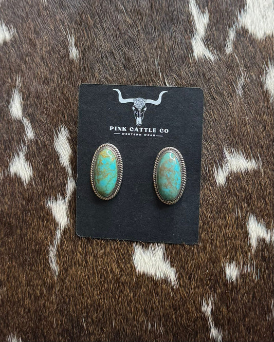 Kingman Oval Studs