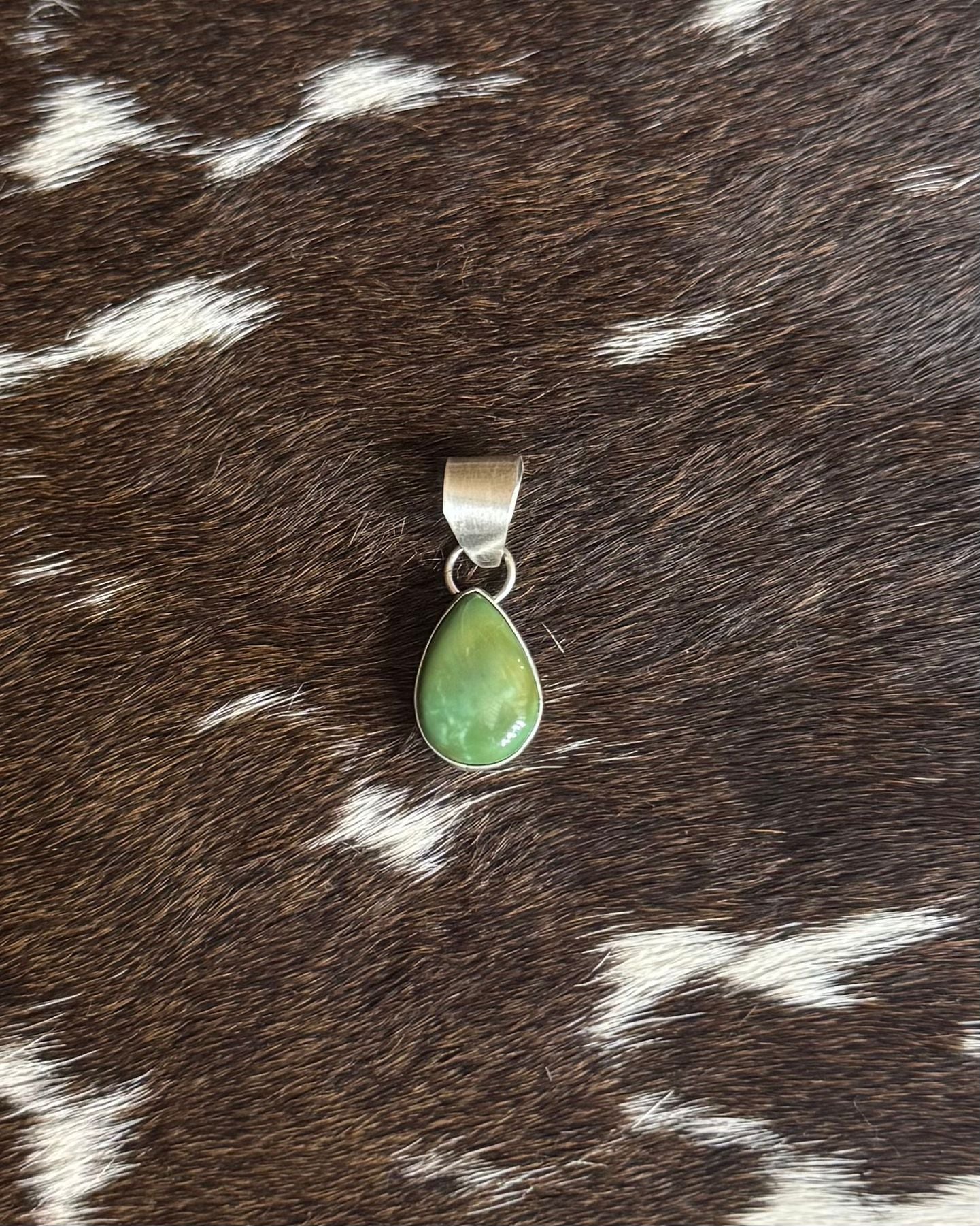 Simple Dainty Green Pendant *Native