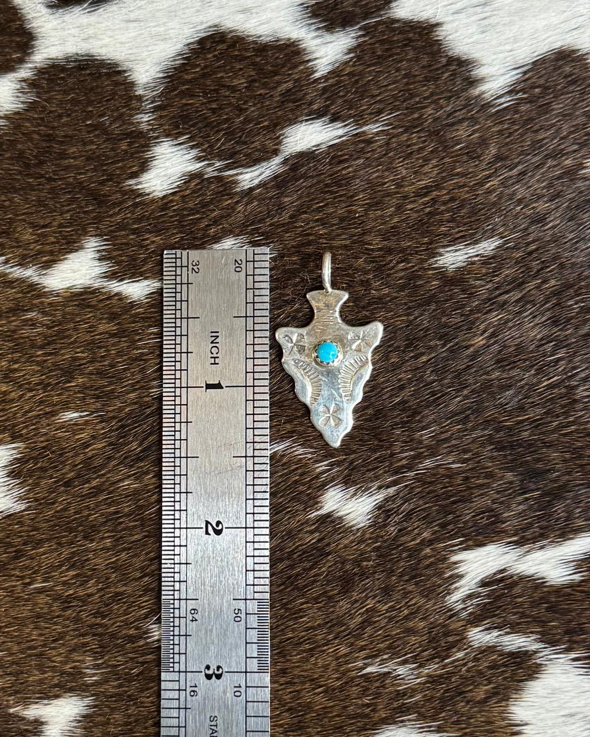 Turquoise Arrowhead Pendant *Native