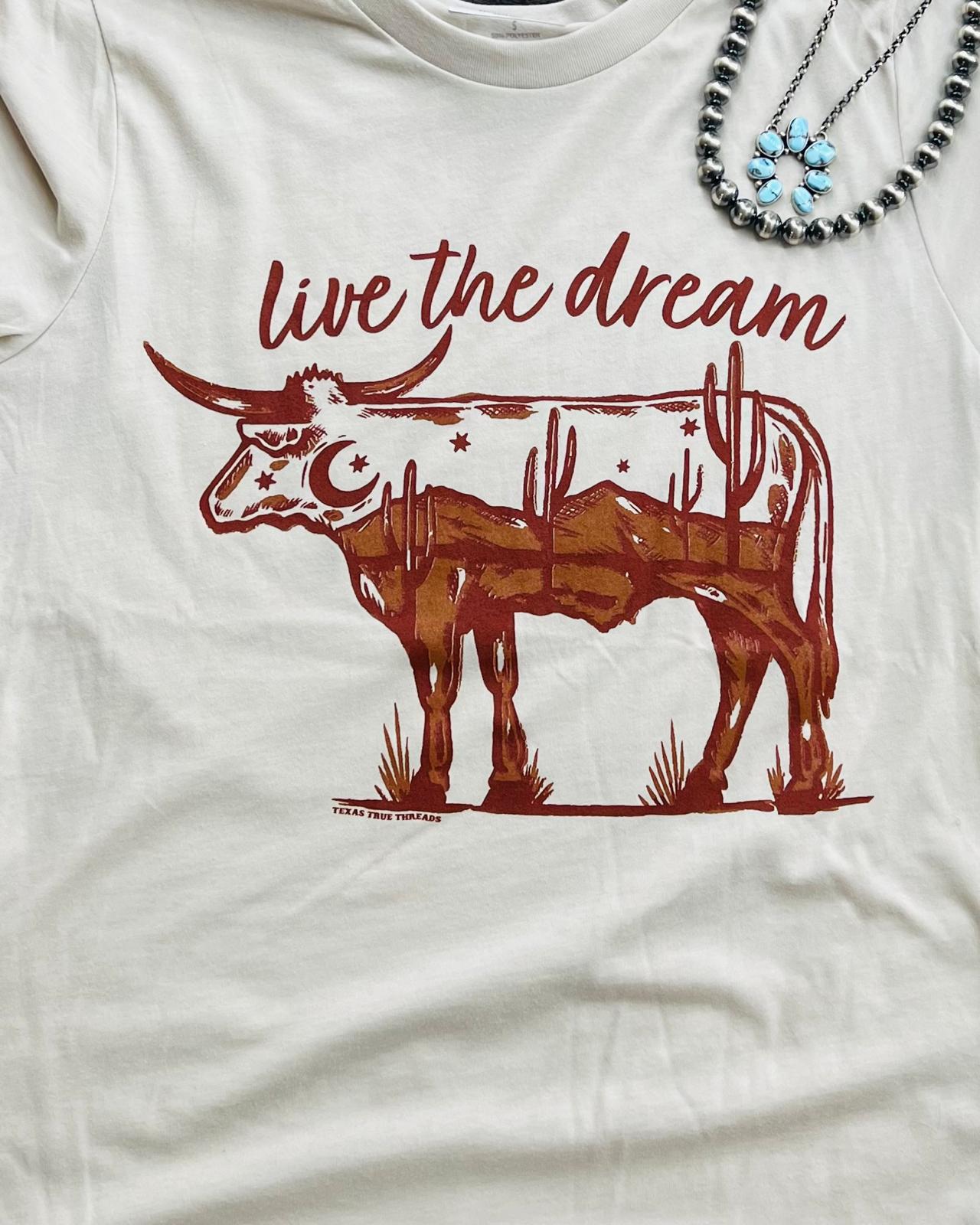 Live The Dream Longhorn Tee