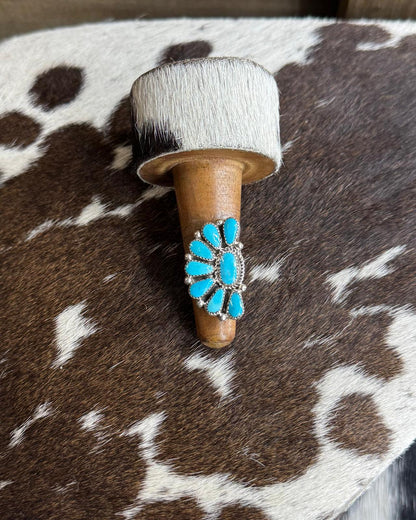 Blue Turquoise Half Cluster Adj. Ring *Native