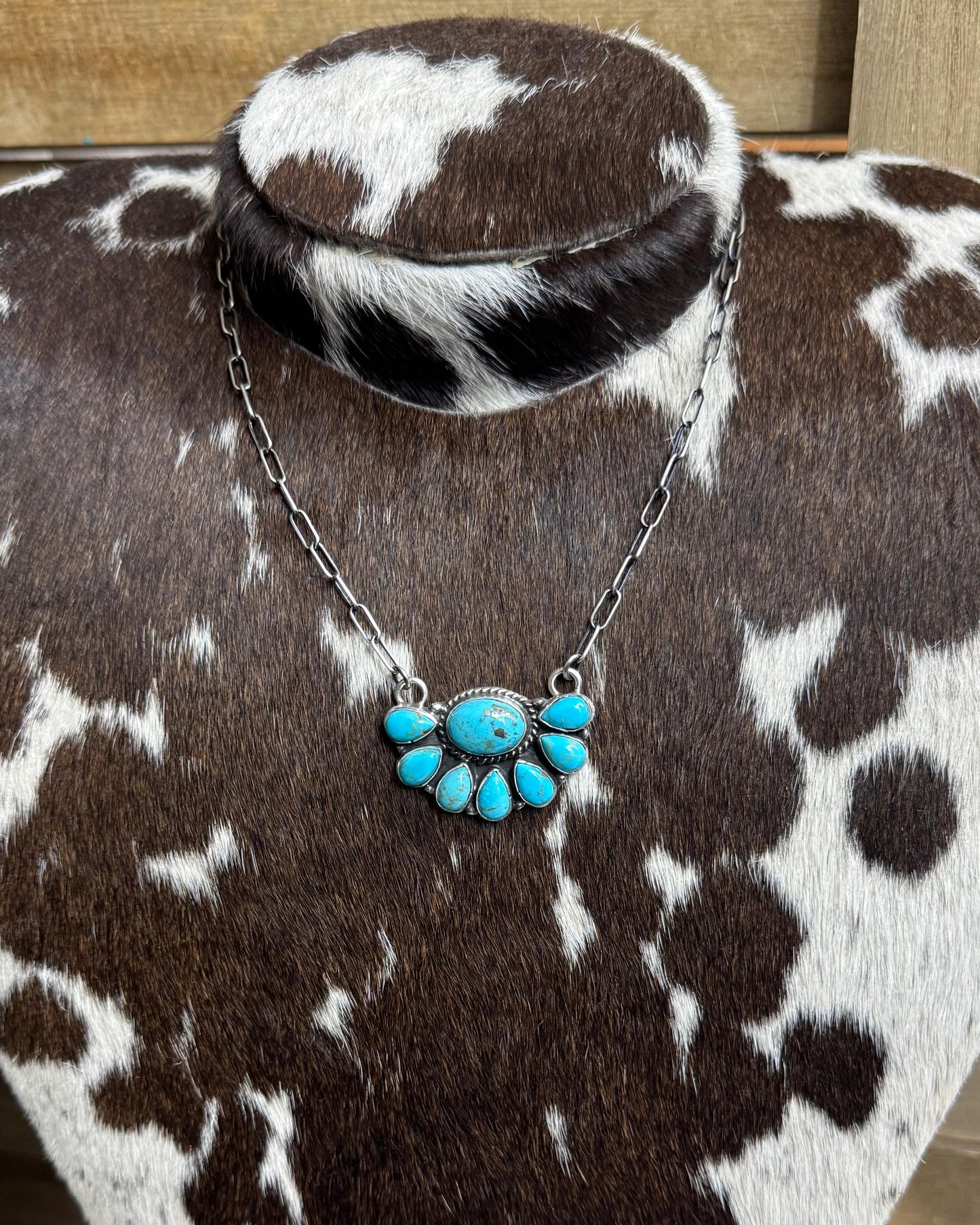 20” Turquoise Half Cluster*Native