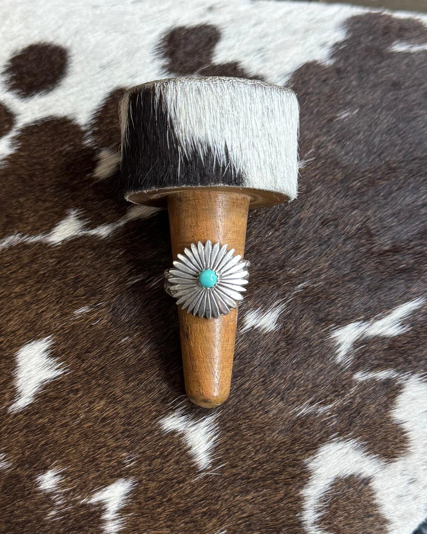 Sunburst Turquoise Adj Ring *Native