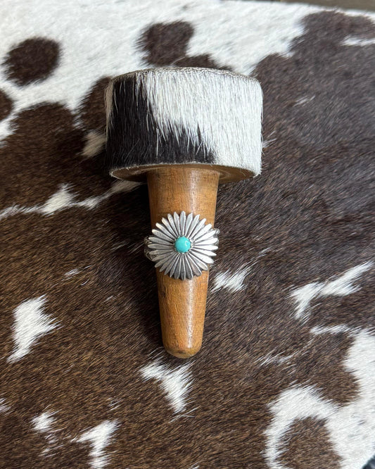 Sunburst Turquoise Adj Ring *Native
