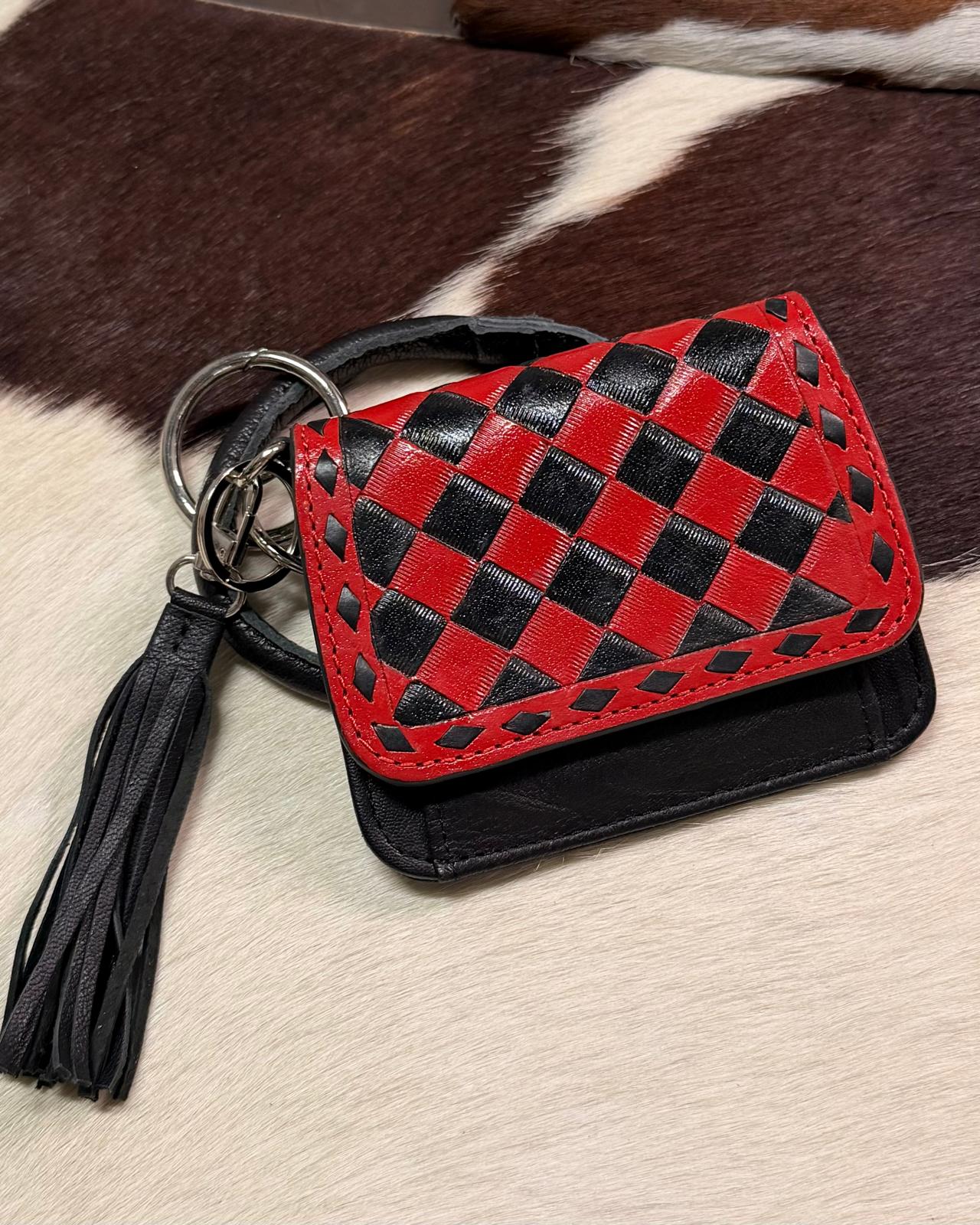 Red & Black checkered wrislet
