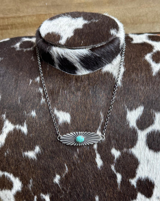 20"Oval Concho Necklace *Native
