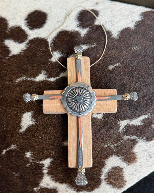 Decorative Concho Cross *Native