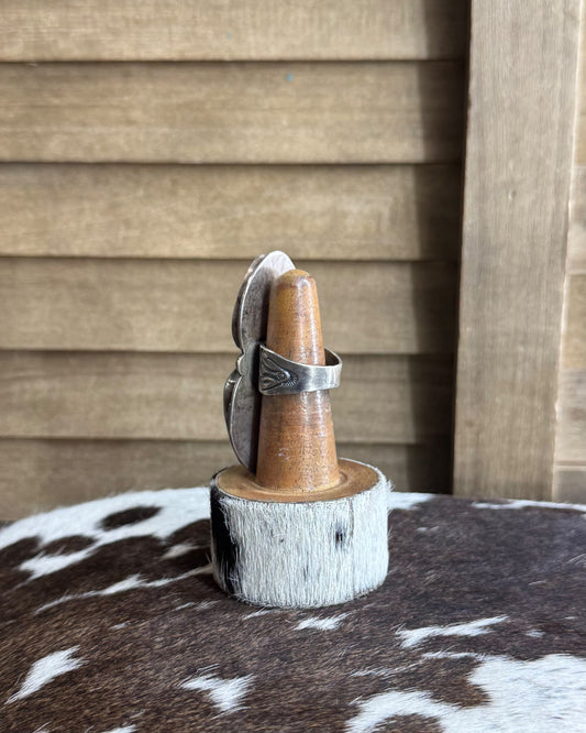 Sz 10 2 Stone Teardrop Ring