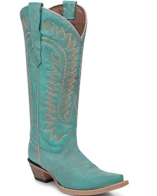 Circle G Turquoise Embroidery Cowgirl Boots