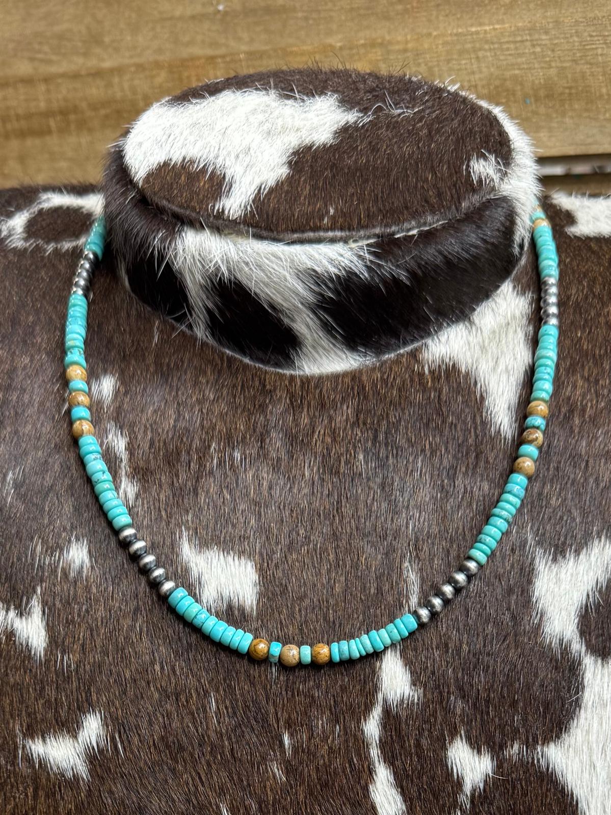 Turquoise & Natural Stone Stacker