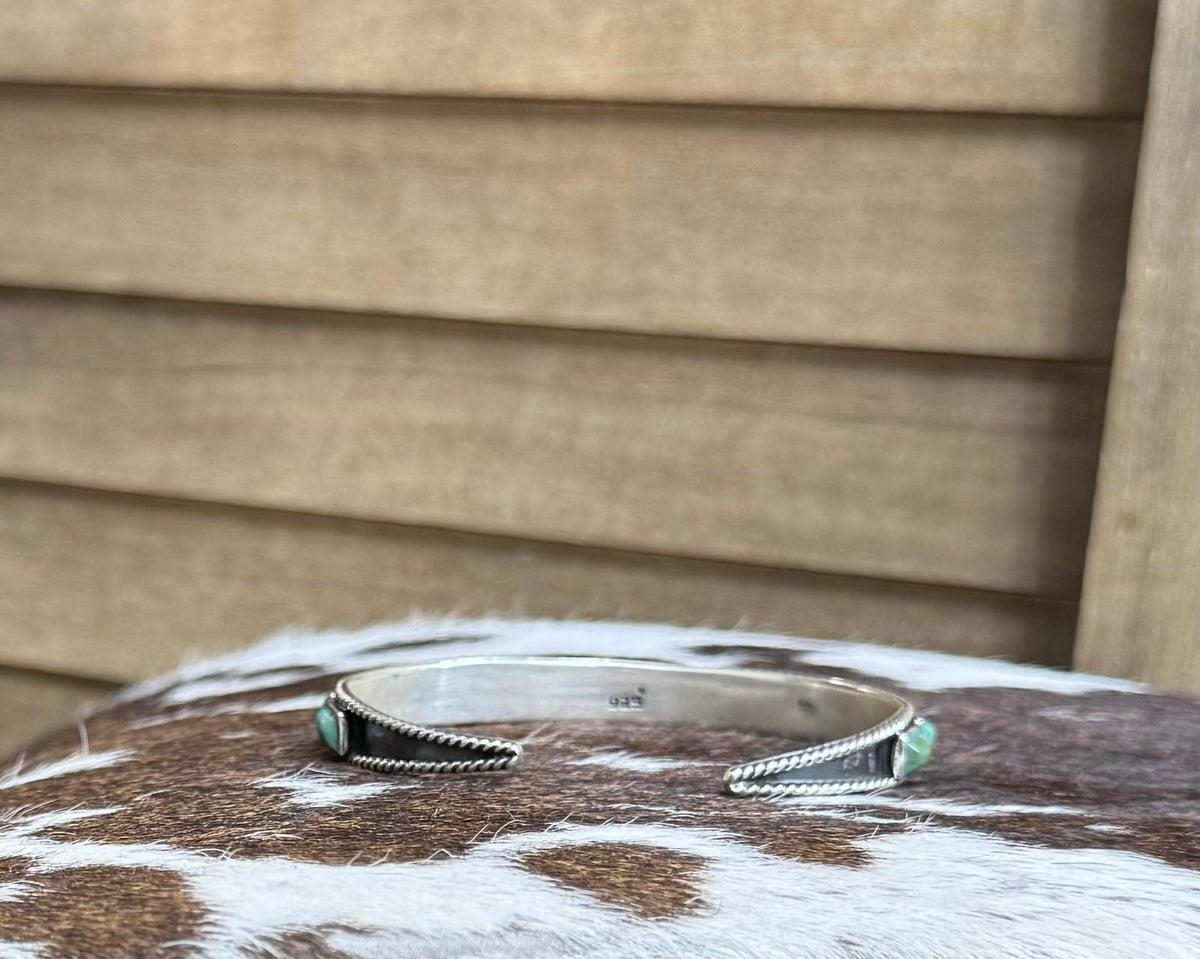 Turquoise Squate Studded Cuff *NonNative