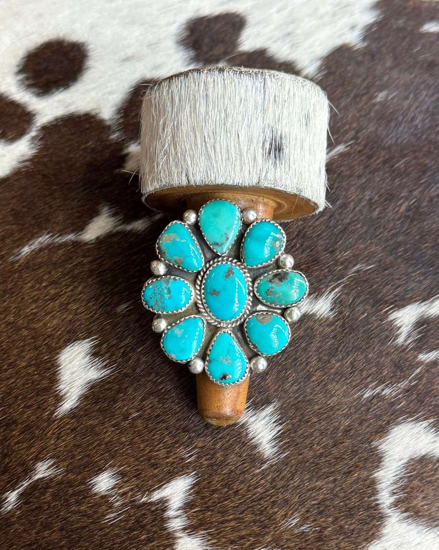 Turquoise Full Cluster Ring *Native