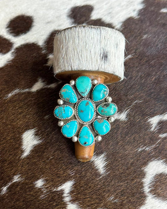 Turquoise Full Cluster Ring *Native
