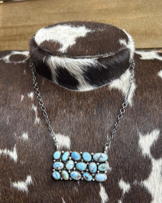 20" Golden Hills Pebbled Bar Necklace *Native