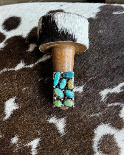 Sz 5.5 Pebbled Mixed Square Ring *Native