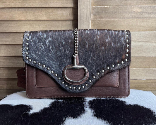 Cowhide Snaffle Bit Leather Purse