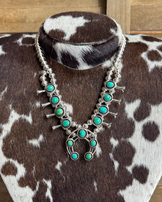 Simple Sonoran Squash Blossom Necklace *Native