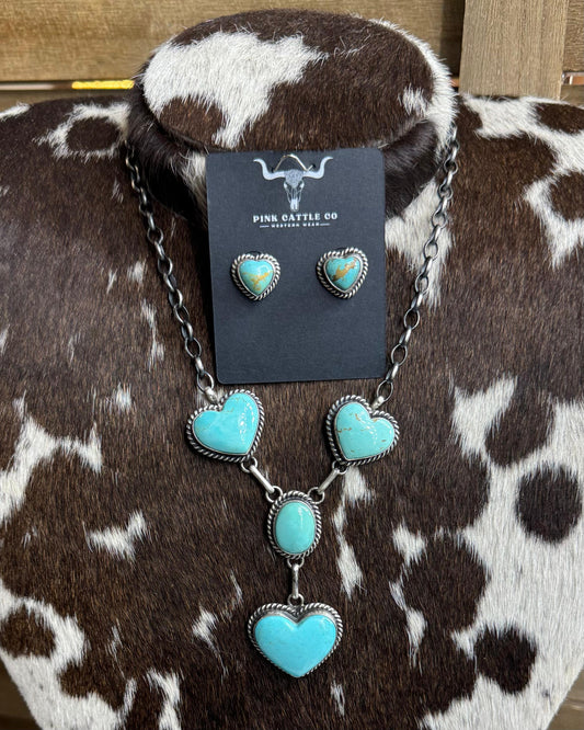 Multi Heart Lariat Necklace *Native
