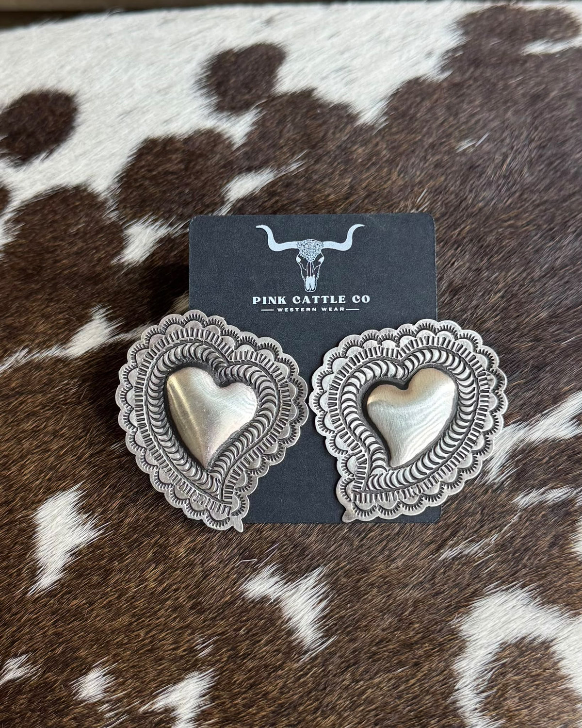 L.Tahe Heart Earrings *Native
