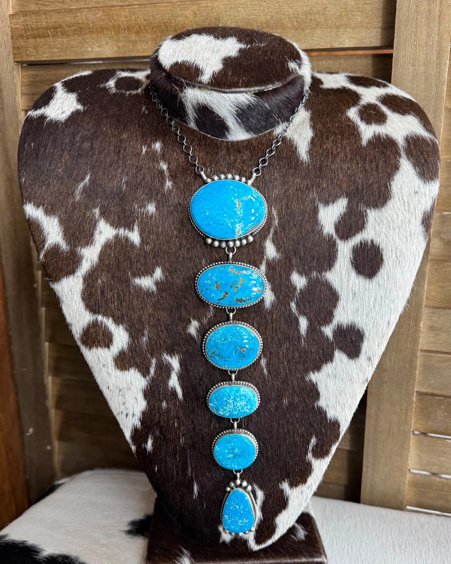 6 Stone Blue Ridge Lariat Necklace *Native