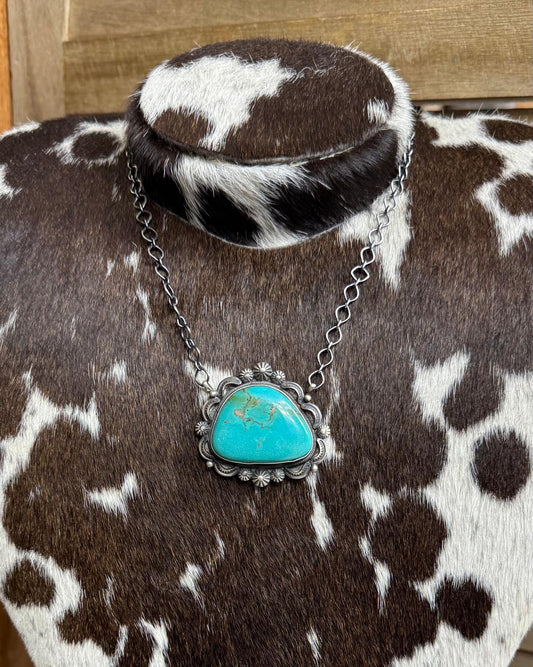 Scalloped Kingman Necklace*Native