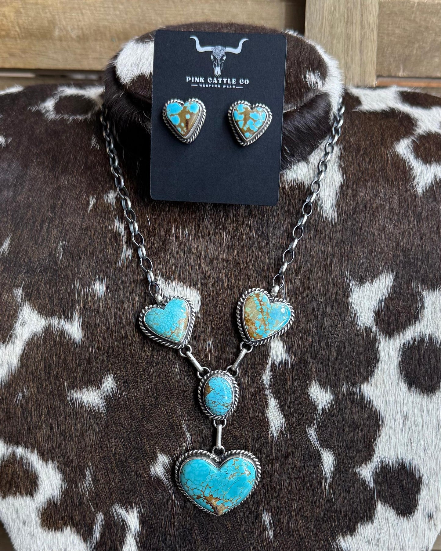 #8 Multi Heart Lariat Necklace *Native