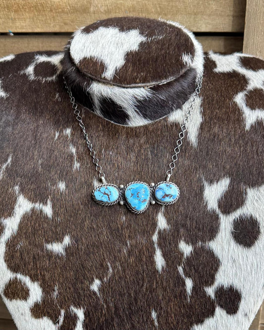 Golden Hills 3 Stone Necklace *Native