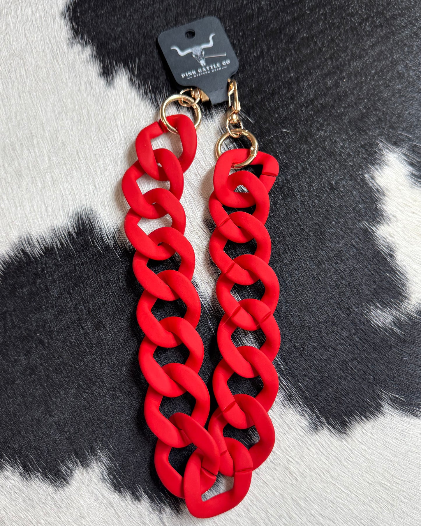 Chunky Red Charm Chain