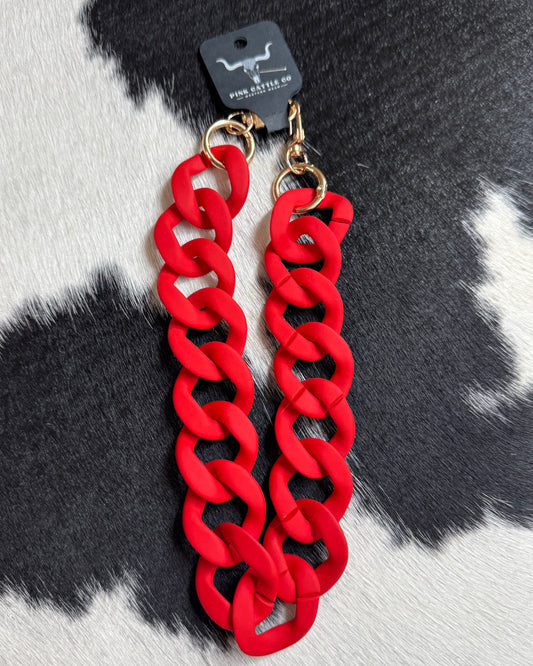 Chunky Red Charm Chain