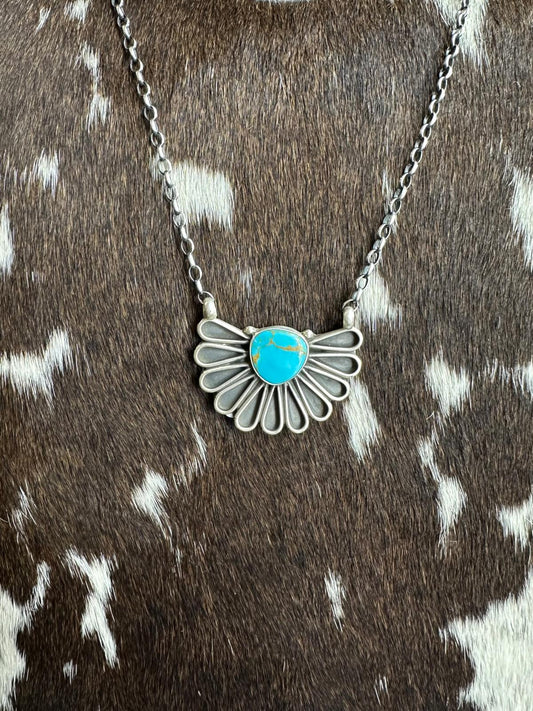 Geraldine James Sterling Cluster Necklace