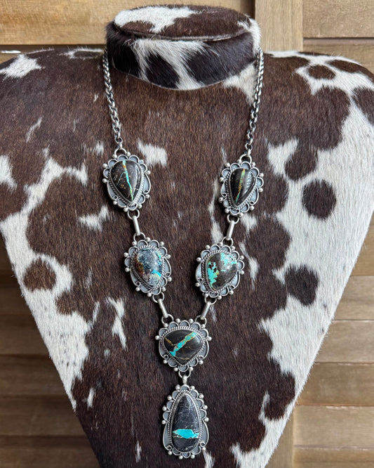 Black Jack Lariat Necklace *Native