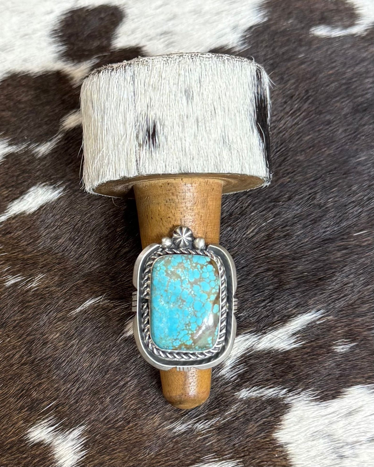 Rectangle Concho Bead Ring *Native