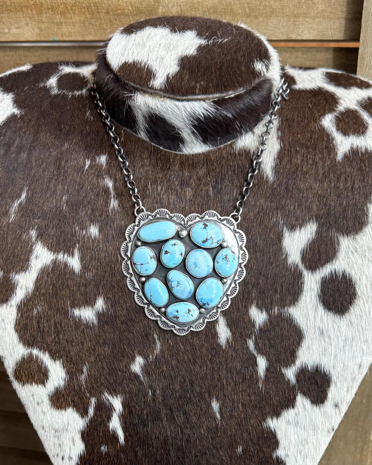 Golden Hills Cluster Heart Necklace *Native