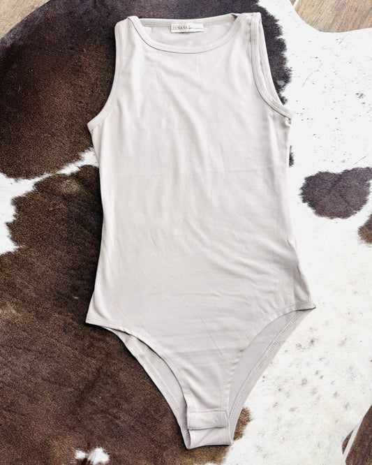 Elevated Basic Bodysuit *Nude