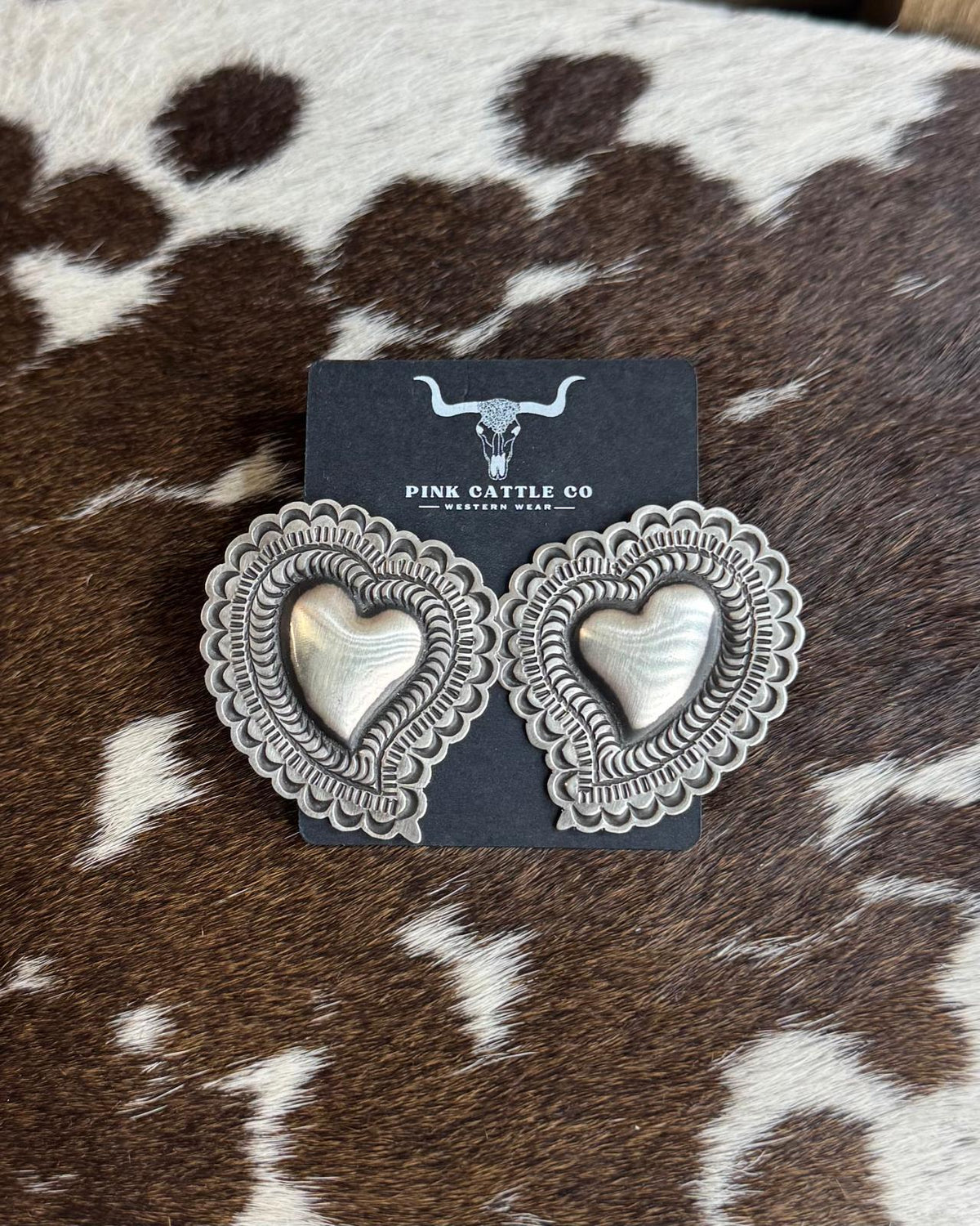 L.Tahe Heart Earrings *Native