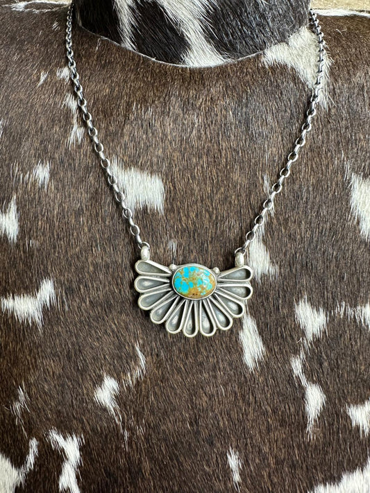 Geraldine James Sterling Cluster Necklace