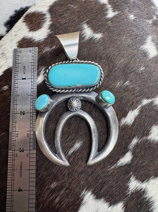 Turquoise Naja Pendant *Native