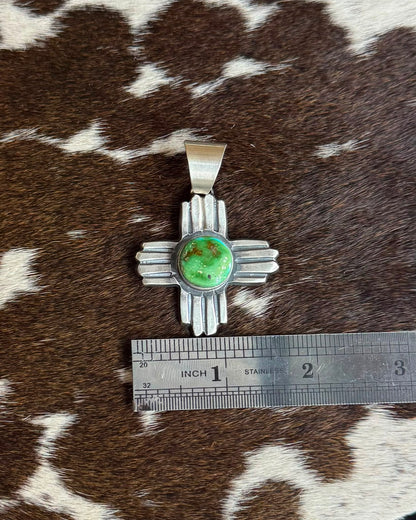 Green Cross Pendant *Native