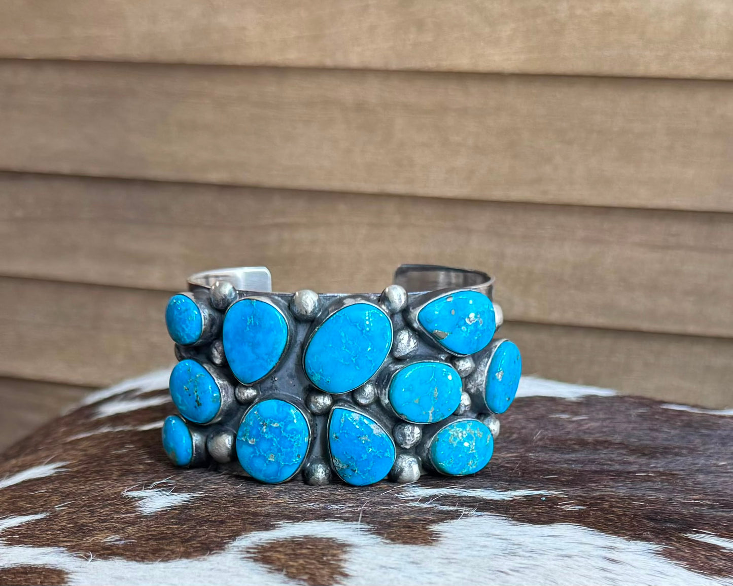 Blue Bird Chunky Pebbled Cuff *Native