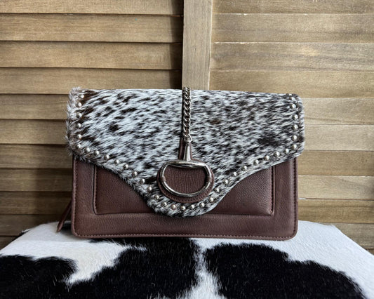 Cowhide Snaffle Bit Leather Purse