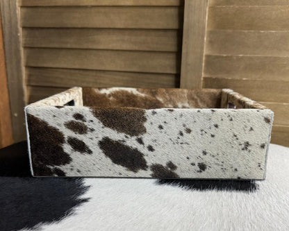 Brown Cowhide Jewlery Tray