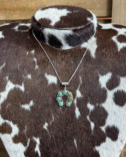 Green Turquoise Dainty Naja Necklace *Native