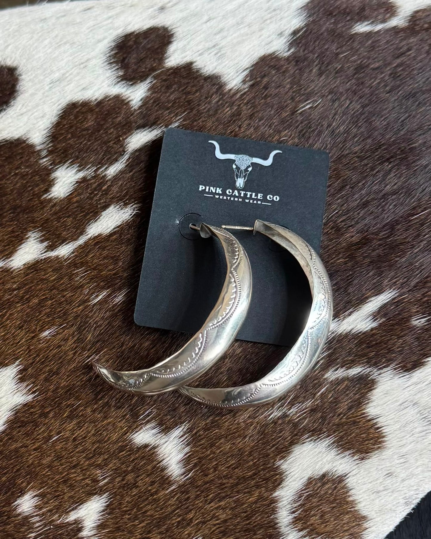 Sterling Pattern Half Hoops *Native