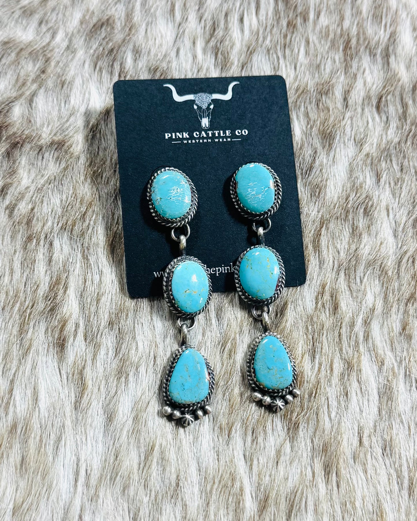 3 Stone Dangle Freda Martinez *Native