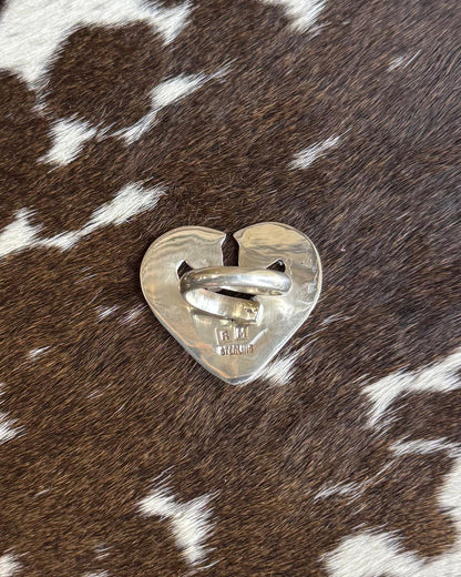 Double Horse Heart Ring Adj. *Native