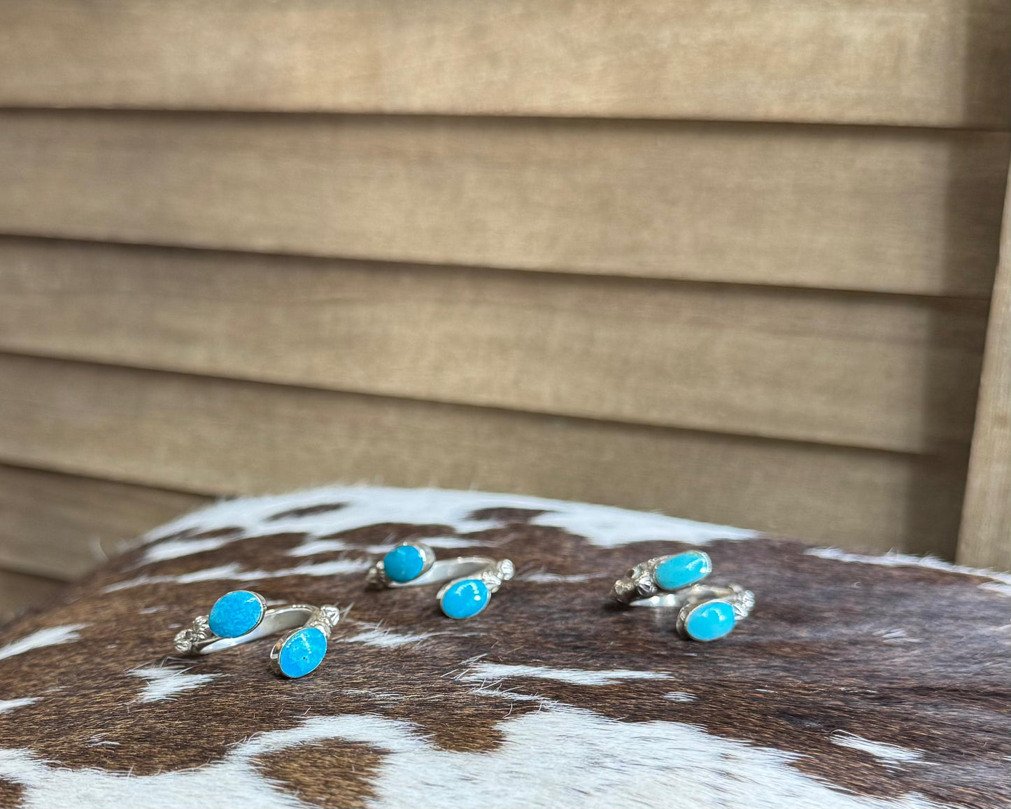 Double Stone Starburst Adj Ring * Native